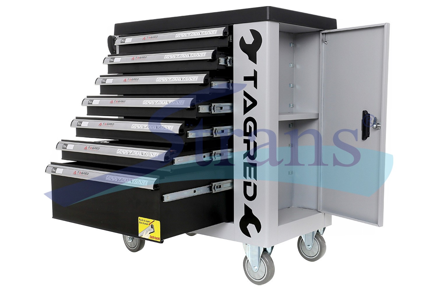 Шафа-Візок З Комплектом Інструментів Tagred 251Шт 7 Шухляд 780*460